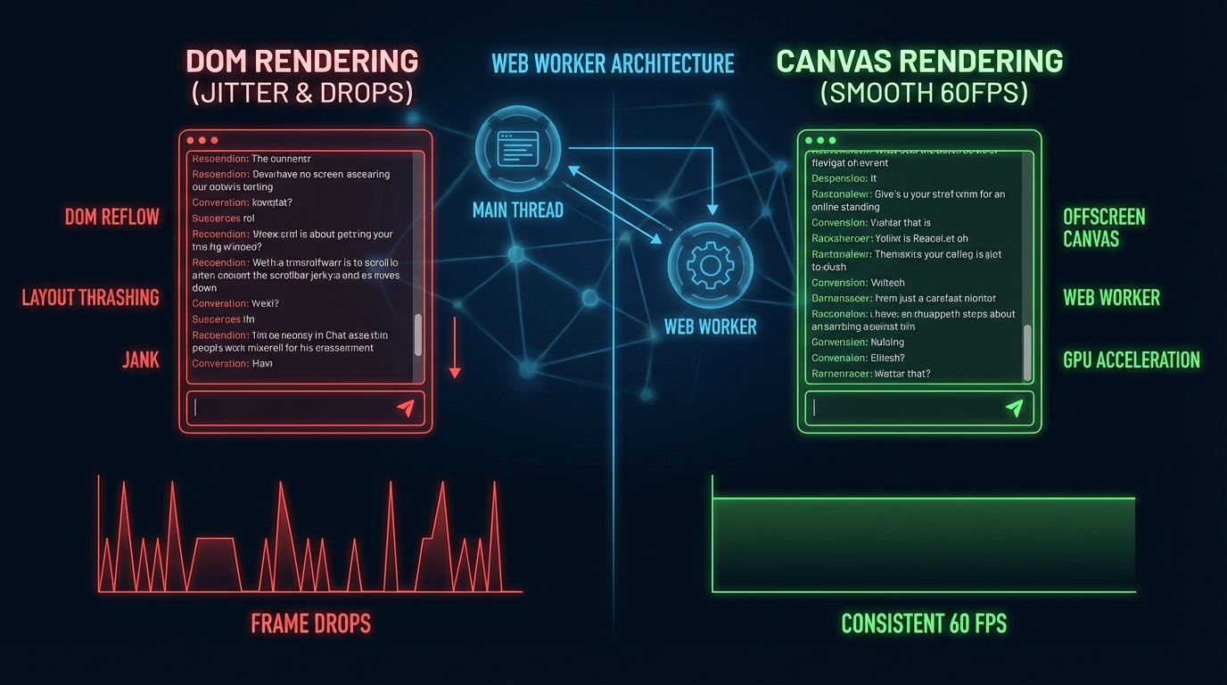 LLM 스트리밍 UI, 60fps로 만드는 법