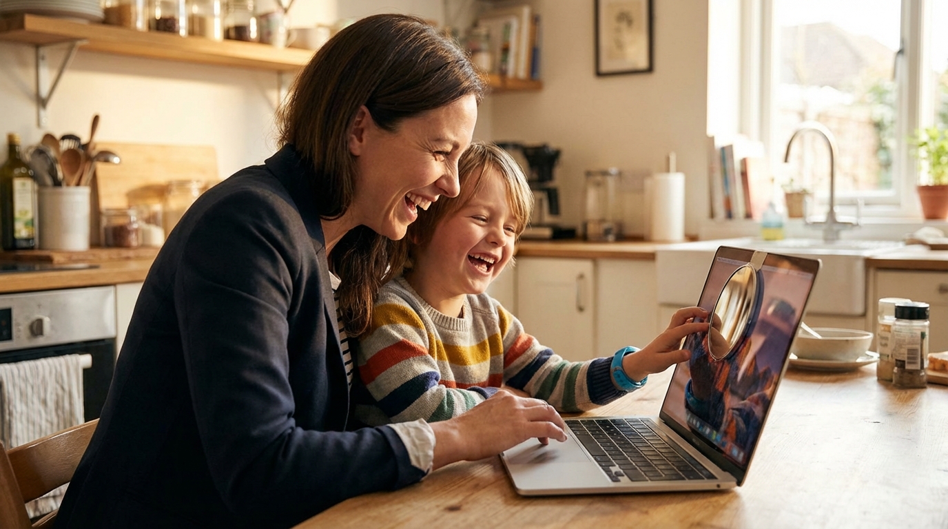 단돈 천 원으로 맥북이 터치스크린으로? 주말 육아 하드캐리하는 '마술 거울'과 무료 AI 편집기