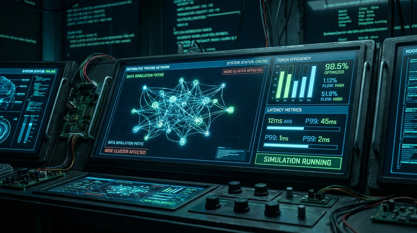 프로덕션 에이전트의 토큰 누수 정량적 해체: 오프라인 시뮬레이션과 AgentOps 추적 최적화