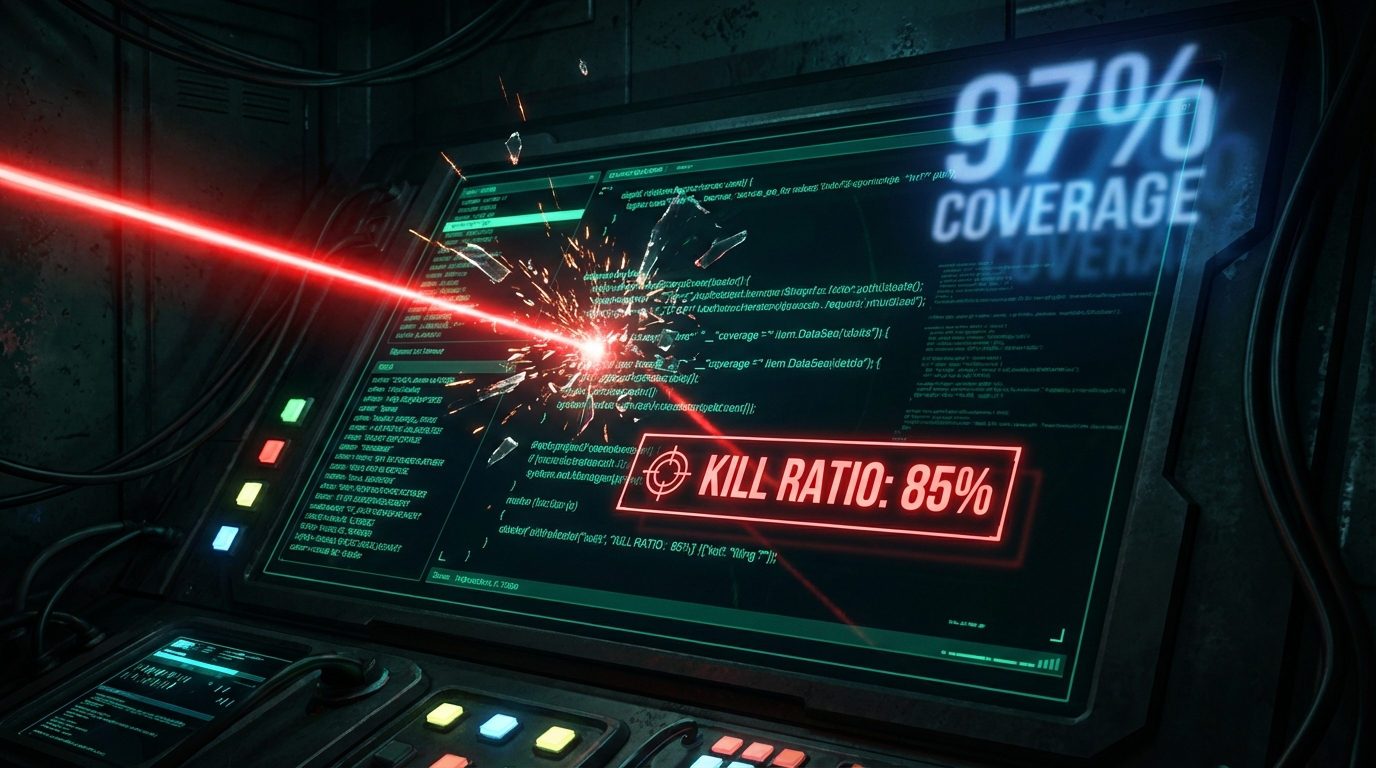 AI 생성 테스트 커버리지의 정량적 환상 해체: 라인 커버리지에서 Kill Ratio로